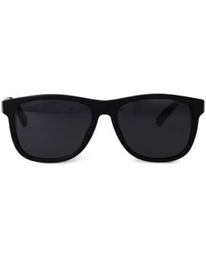 BVLGARI Lunettes De Soleil À Monture Carrée Et Détail Aluminium - Noir