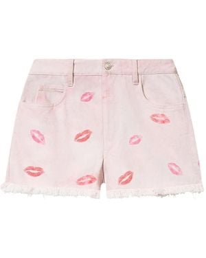 Isabel Marant Lesia Shorts Mit Lippen-Print - Pink