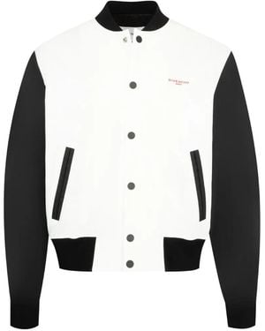 Givenchy Photographic Negative-Print Bomber Jacket - White