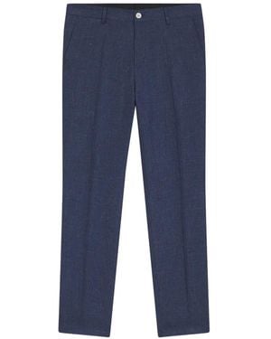 BOSS Button-Fastening Trousers - Blue
