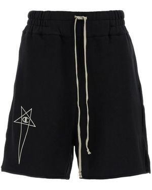 ショートパンツ RICK OWENS Bermuda Champion x Rick Owens Black Rick Owens Bermuda Champion X in Black | Lyst