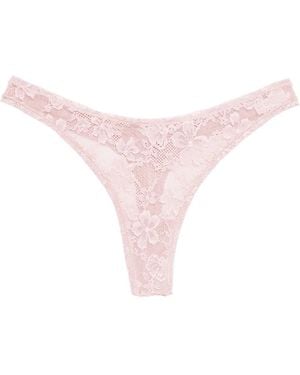 Fleur du Mal Le Stretch Tanga Aus Spitze - Pink