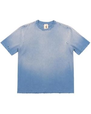 MOOJI MOOJI Distressed T-Shirt - Blue