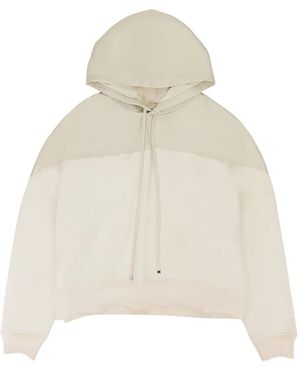 Amiri Felpa Hybrid Con Cappuccio - Neutro