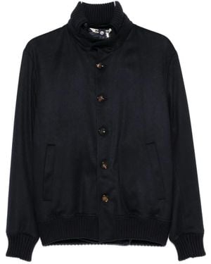 KIRED Button-Up Cashmere Jacket - Black