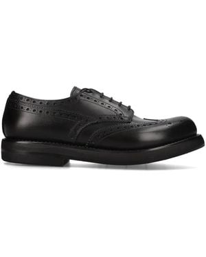 Premiata Leather Derby Shoes - Black