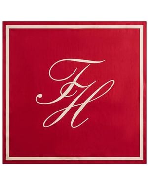 Tommy Hilfiger Schal Mit Print - Rot