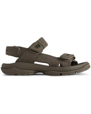 Balenciaga Sandalen Mit Klettverschluss - Braun