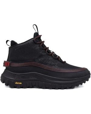 Sorel Lace-Up Logo Patch Sneakers - Black
