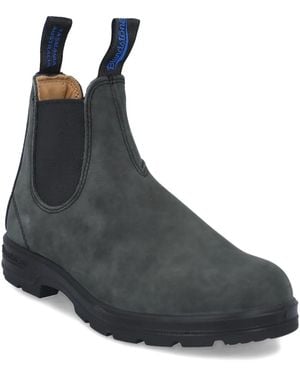 Blundstone Elastic-Sided Leather Boots - Black