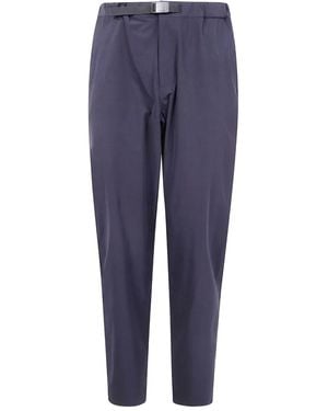 Snow Peak Pantalon À Taille Élastiquée - Bleu