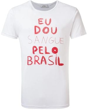 Amir Slama Eu Dou Sangue T-Shirt - White