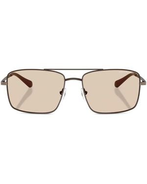 ARMANI EXCHANGE Rectangle-Frame Sunglasses - Natural