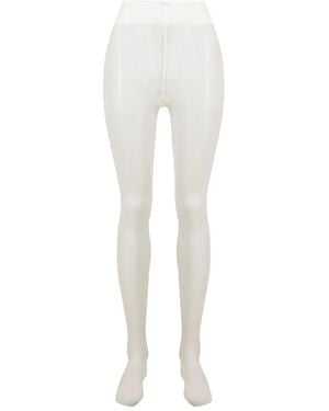 Wolford Cotton Rib Tights - White