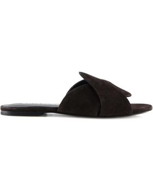 Notabene Fanny Twist-Detail Slide Sandals - Black