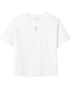 Claudie Pierlot Embroidered Cotton T-Shirt - White