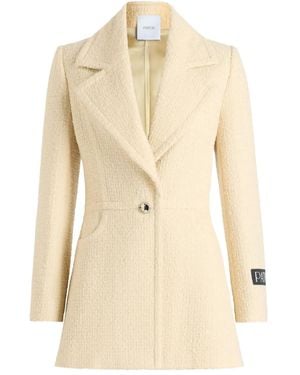 Patou Single-Breasted Tweed Jacket - Natural