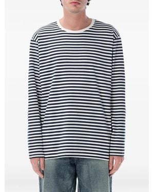 Nanamica Striped Long-Sleeve T-Shirt - Blue