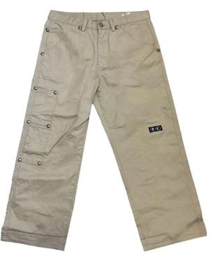 THUG CLUB Straight-Leg Pants - Grey