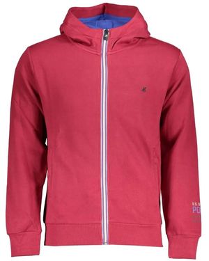 U.S. Grand Zip-Up Cotton Hoodie - Red