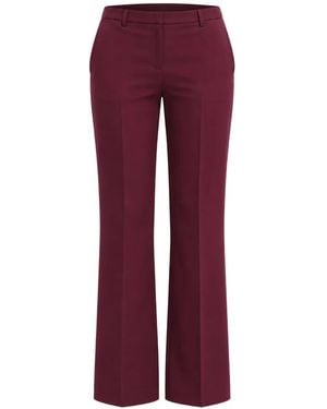 Kaos Pressed-Crease Flared Pants - Purple