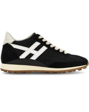 Hogan H699 Lace-Up Fastening Trainers - Black