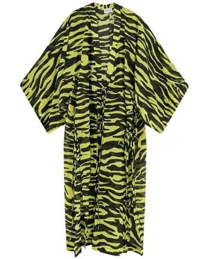 The Attico Copricostume Con Stampa - Verde