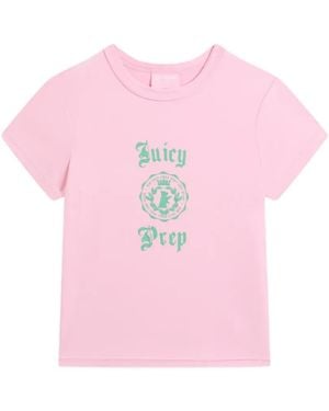 Juicy Couture Logo-Print Argyle-Pattern Pyjama Set - Pink