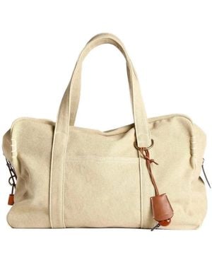 JW Anderson Padlock-Detailed Weeekender Bag - Natural