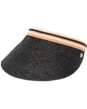 Helen Kaminski Bianca Braid Visor Hat - Black