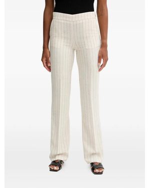 Morgan Gestreepte Broek - Wit