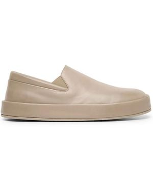 Marsèll Cassapelle Slip-On Leather Trainers - Natural