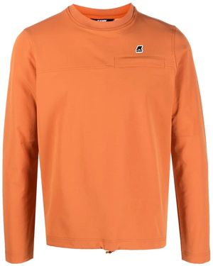 K-Way Sweat À Patch Logo - Orange