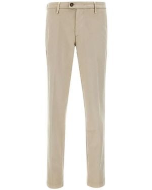Re-hash Mucha Front-Pleated Slim-Fit Chinos - Natural