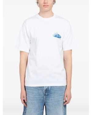 Stussy Wave Ovalen T-Shirt - Wit