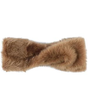 Tod's Shearling Scarf - Brown