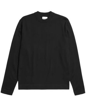 Norse Projects Jersey Con Cuello Redondo - Negro