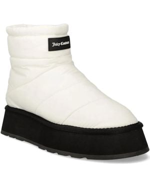 Juicy Couture Quilted Platform Boots - White
