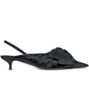 Balenciaga Bow Sling-Back Pumps - Black