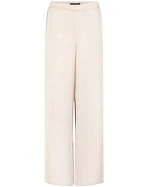 Betty Barclay Marlene Satin-Finish Wide-Leg Trousers - White