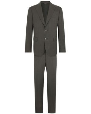 Brooks Brothers Pied De Poule Virgin Wool Suit - Black