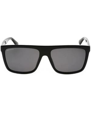 Gucci Rectangle-Frame Sunglasses - Black