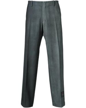 Doublet Ausgeblichene Hose Mit Graffiti-Print - Grau