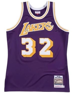 Mitchell & Ness Nba La Lakers 84 Magic Johnson Jersey - Purple