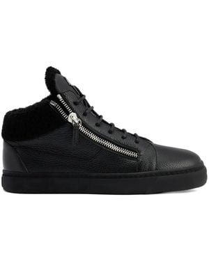 Giuseppe Zanotti Kriss Side Zippers Trainers - Black