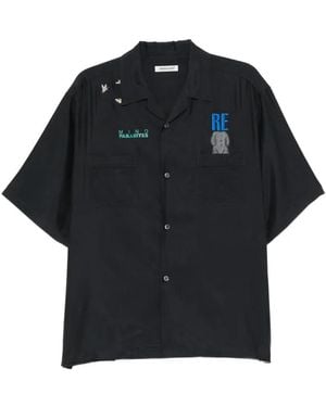 Undercover Embroidery Pocket Shirt - Blue