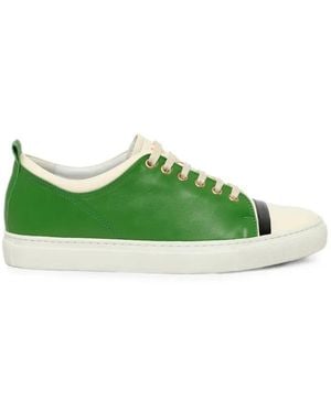 Lanvin Low-Top Panelled Trainers - Green