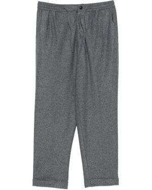 Fedeli Harvard Drawstring Cuffed Trousers - Grey