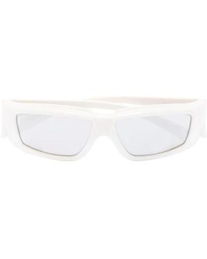 Rick Owens Rectangle-Frame Sunglasses - White