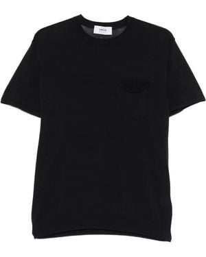 VELA SHOP T-Shirt À Poche Poitrine - Black